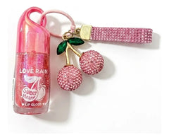 Lip Gloss Com Chaveiro - Cherry Sweet | Lové Rain