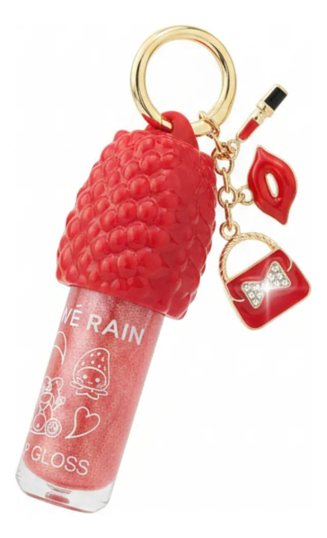 Lip Gloss Labial Moranguinho Com Chaveirinho | Lové Rain