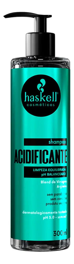 Kit Haskell Acidificante Shampoo 300ml + Máscara 240g + Fluido 200ml - Haskell