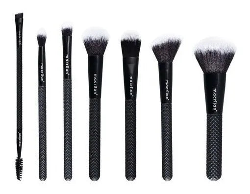 Kit 7 Pincéis Profissionais Noir ED009 - Macrilan