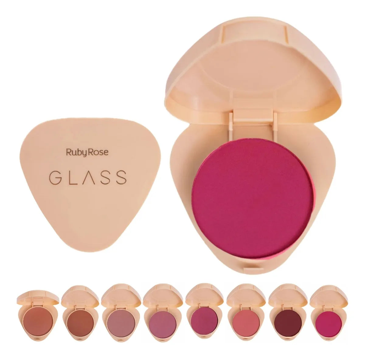 Blush Compacto Linha Glass Natural e Aveludado | Ruby Rose