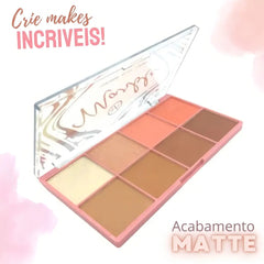 Blush, paleta de contorno & Iluminador em Pó - My8313