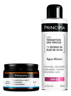 Kit Creme Hidratante & Água Micelar | Principia
