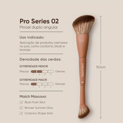 Pincel Duplo Multifuncional - Pro Series 02 | Mascavo