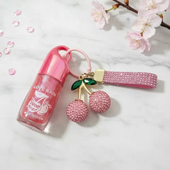 Lip Gloss Com Chaveiro - Cherry Sweet | Lové Rain