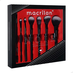 Kit 7 Pincéis Profissionais Noir ED009 - Macrilan
