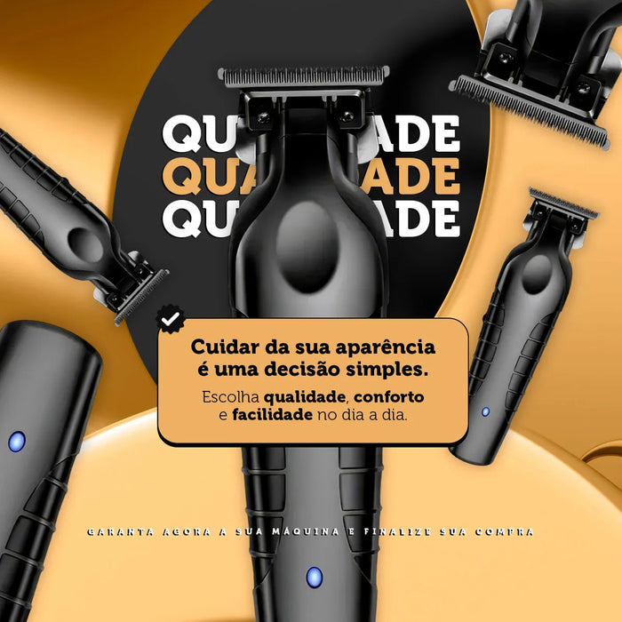 Máquina Profissional - Sem Fio Cor Preta