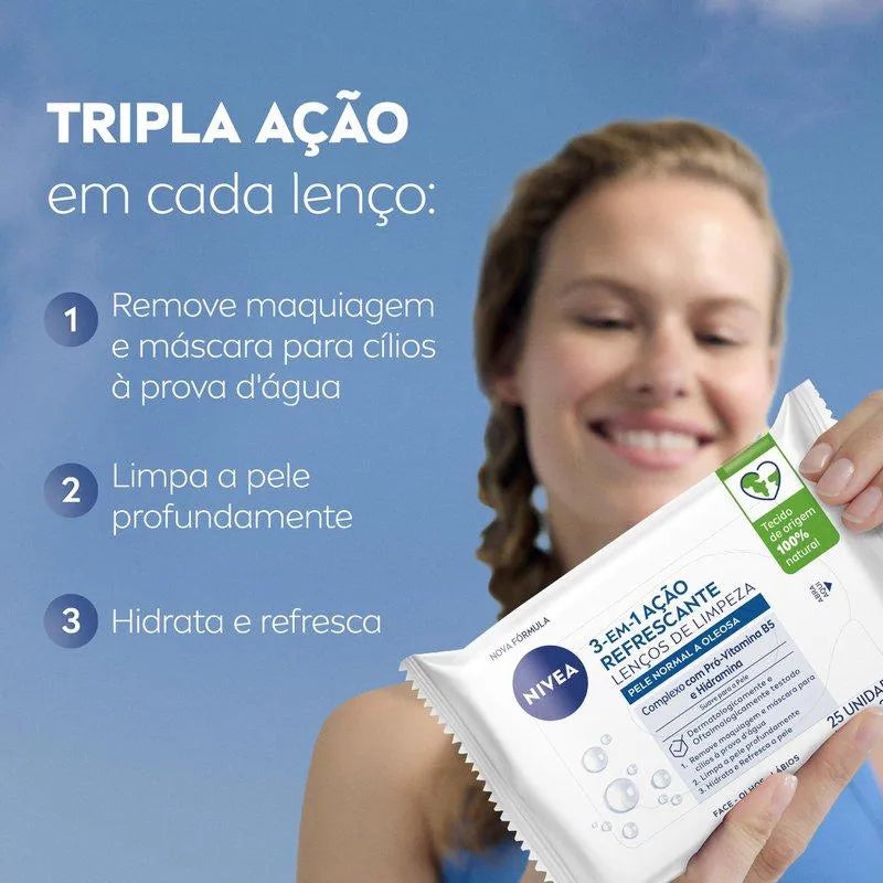 Lenço De Limpeza Facial Demaquilante | Nivea