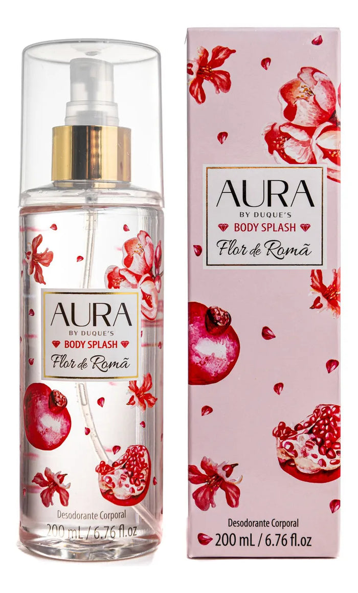 Body Splash Alta Fixação 200ml | Aura By Duques