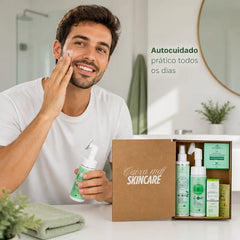 Kit Skincare Antiacne para Controle da Oleosidade e Limpeza Profunda
