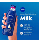 2 Loção Nivea Body Milk Hidratante Pele Seca Extrasseca