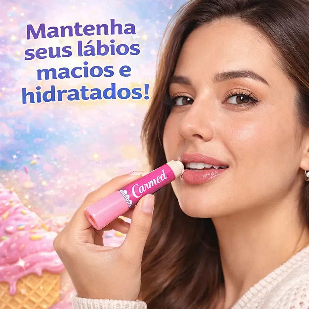 Kit 3 Hidratantes Labiais - Sorvete | Carmed