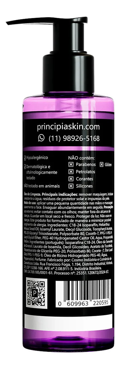 Óleo De Limpeza Demaquilante 200ml | Principia