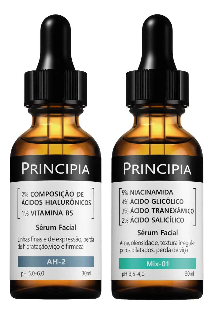 Kit 2 Séruns Hialurônicos + Mix-01 | Principia
