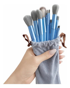 Kit 13 Pincéis De Maquiagem