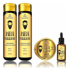 Kit Men Valente | Shampo, Condicionador, Balm, Óleo p/ Barba