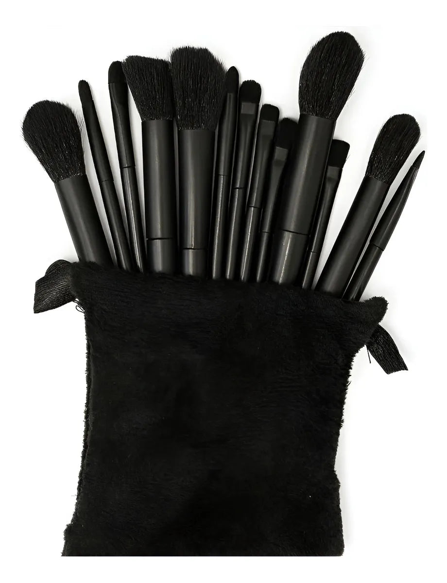Kit 13 Pincéis De Maquiagem