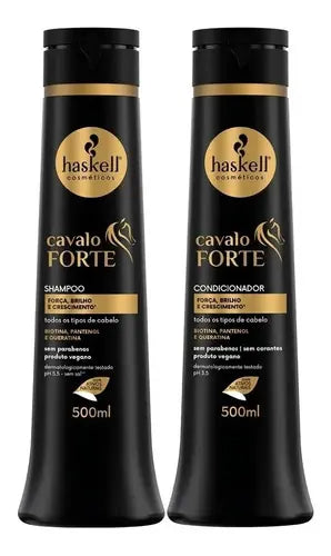 Kit Shampoo + Condicionador Cavalo Forte 500ml - Haskell