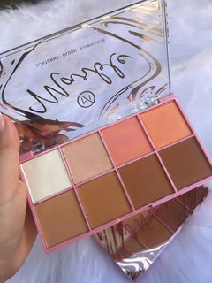 Blush, paleta de contorno & Iluminador em Pó - My8313