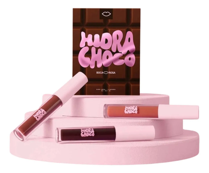 Kit Gloss HidraChoco | Boca Rosa