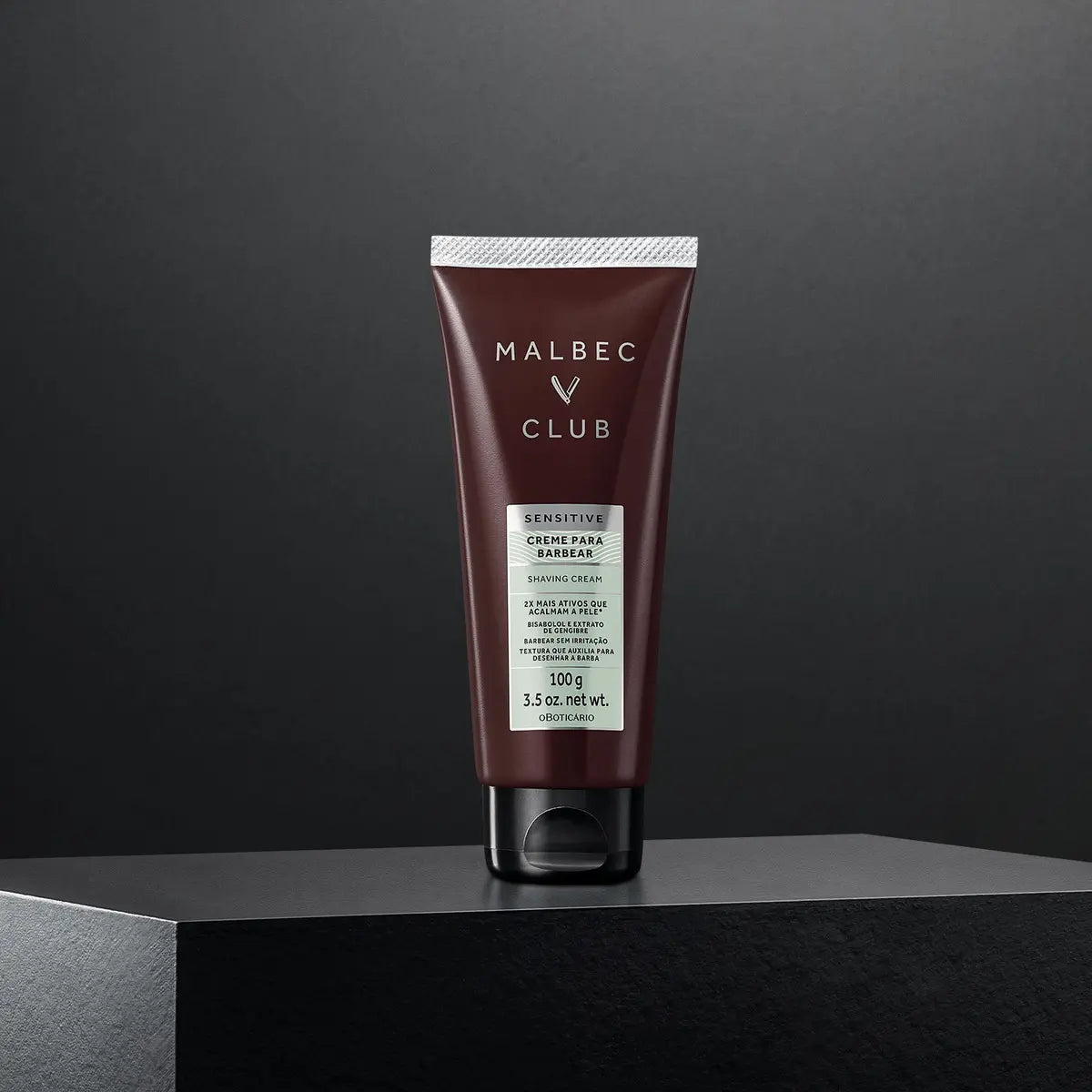 Creme Para Barbear Malbec Club Sensitive 100g - O Boticário