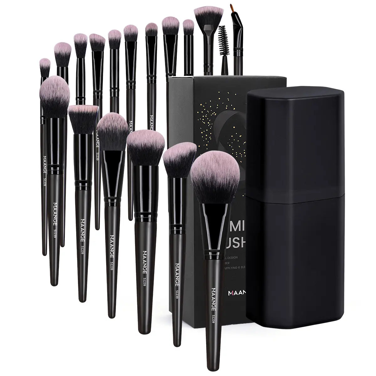 Kit Completo com 18 Pincéis Profissionais