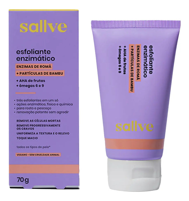 Esfoliante Enzimático Facial com Partículas de Bambu 70g – Sallve