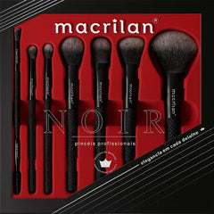 Kit 7 Pincéis Profissionais Noir ED009 - Macrilan