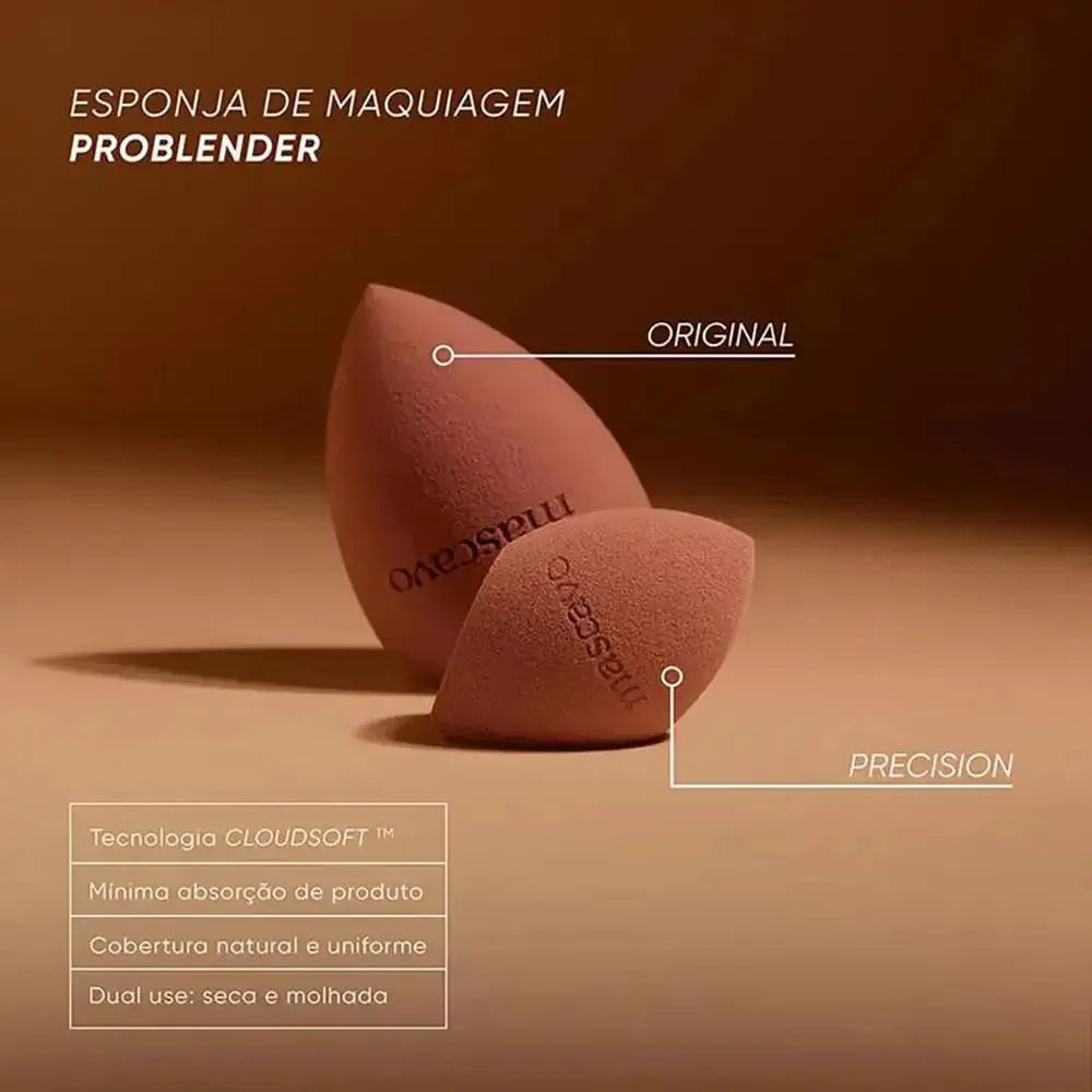 Esponja De Maquiagem Problender Incolor | Mascavo