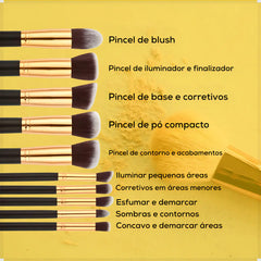 Kit Precision - 10 Pincéis Profissionais