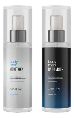 Kit Body Splash Masculino | Midtown + Barbarius - 200ml