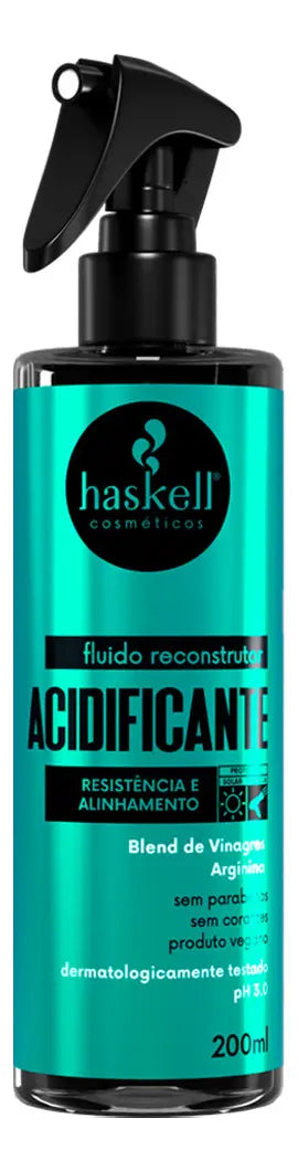 Kit Haskell Acidificante Shampoo 300ml + Máscara 240g + Fluido 200ml - Haskell