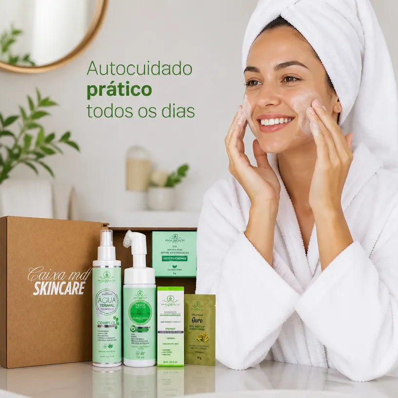 Kit Skincare Antiacne para Controle da Oleosidade e Limpeza Profunda