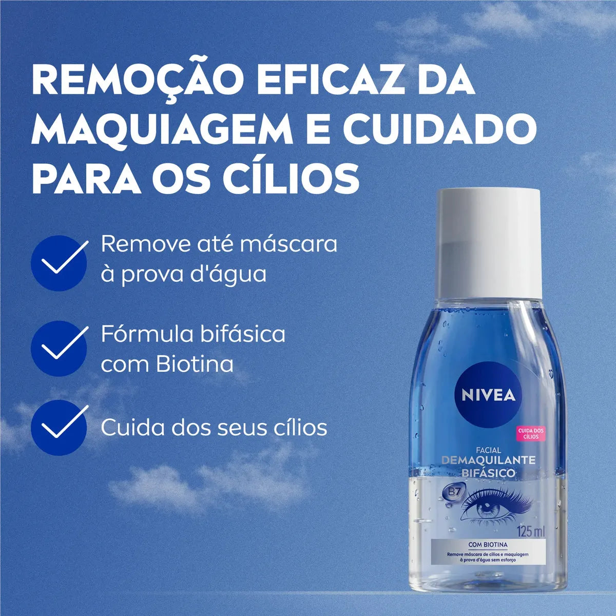 Demaquilante Bifásico à Prova D'água 125ml | NIVEA