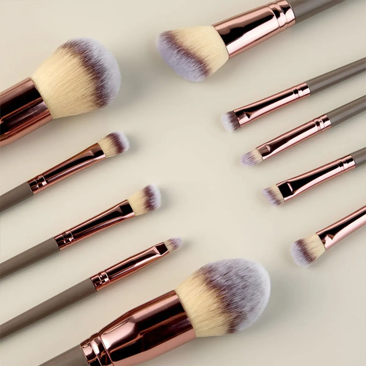 Kit 15 Pincéis Especiais - Rose Gold