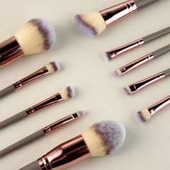 Kit 15 Pincéis Especiais - Rose Gold
