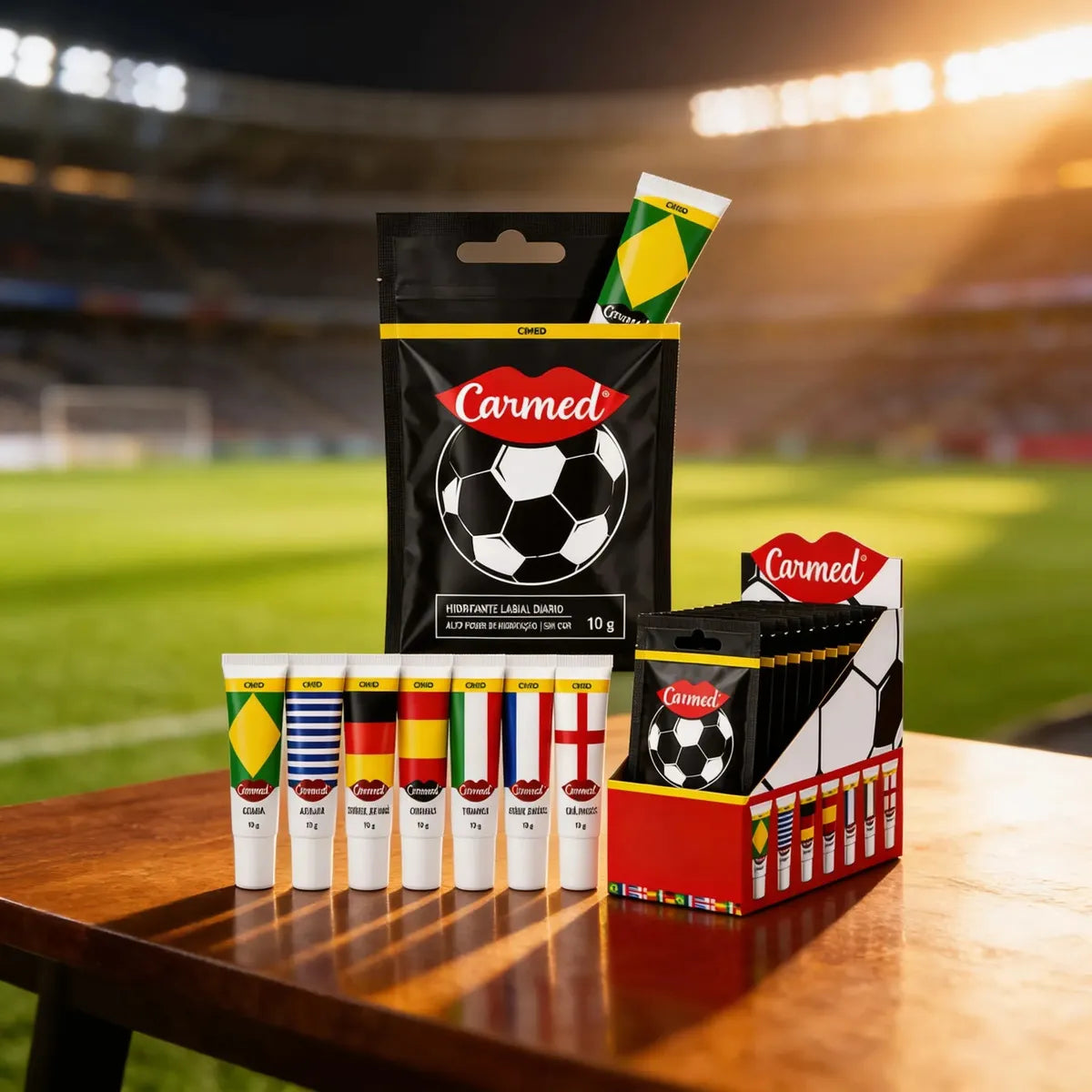 Hidratante Labial Surpresa - Seleções da Copa Do Mundo 5g | Carmed