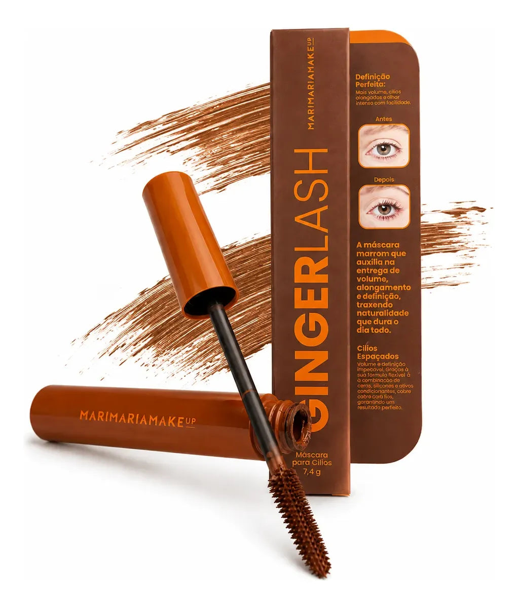Máscara De Cílios Marrom Gingerlash | Mari Maria