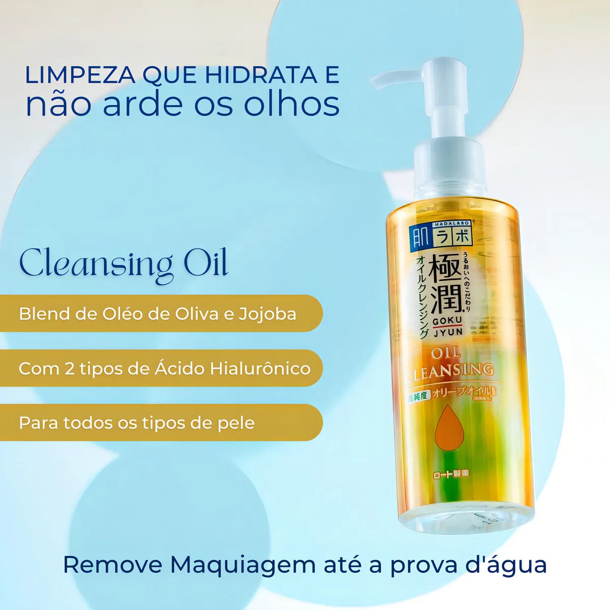 Demaquilante Gokujyun Oil Cleansing 200ml - Hada Labo