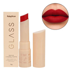 Batom Creamy Matte Glass - HBF567 GL07 | Ruby Rose