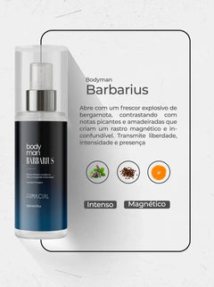 Kit Body Splash Masculino | Midtown + Barbarius - 200ml