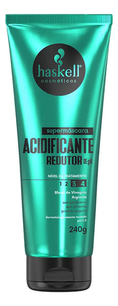 Kit Haskell Acidificante Shampoo 300ml + Máscara 240g + Fluido 200ml - Haskell