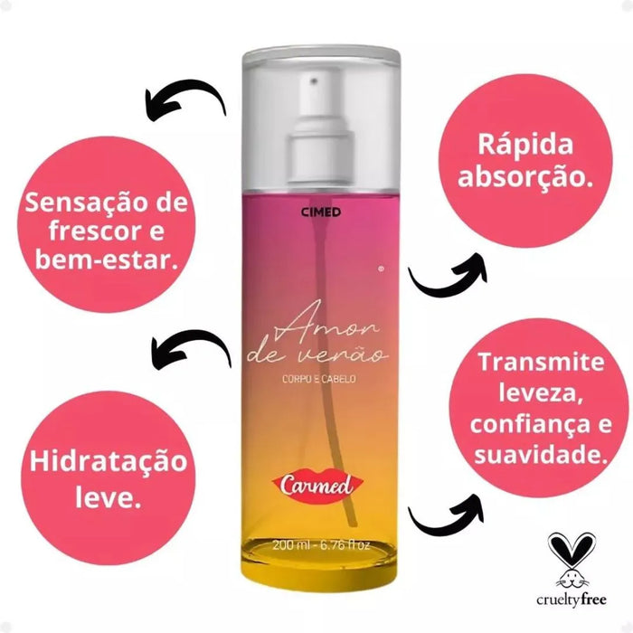 Body Splash Amor De Verão 200ml | Carmed