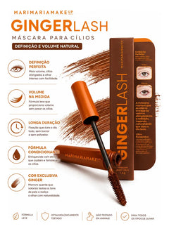 Máscara De Cílios Marrom Gingerlash | Mari Maria
